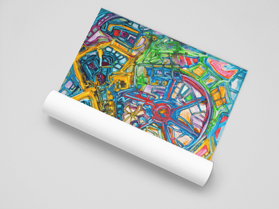 A Futuristic Robotic Symphony on the Poster - Poster - JumpingDots