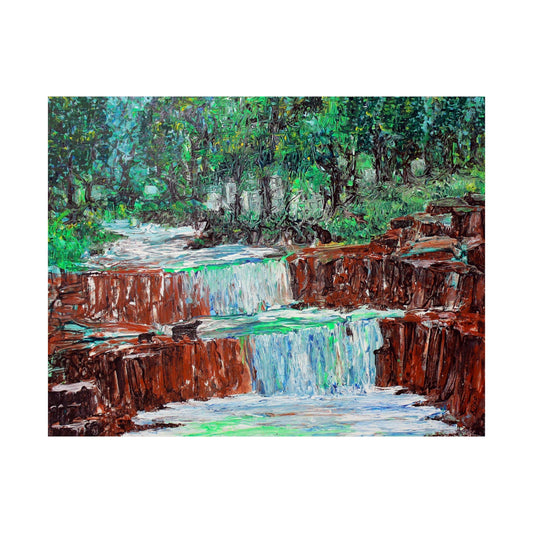 A Vibrant Nature at Bear Falls on the Poster - Poster - JumpingDots