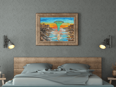 Cosmic City- A Galactic Odyssey on the Poster - Poster - JumpingDots