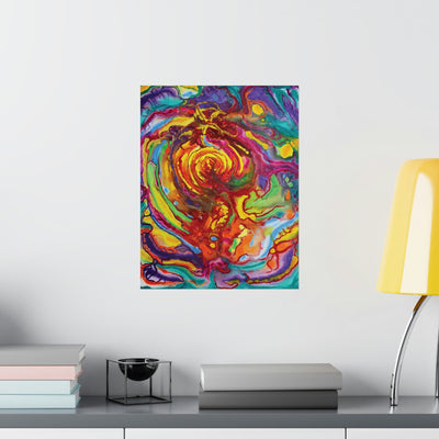 A Colorful Journey through the Solar System on the Poster - Poster - JumpingDots