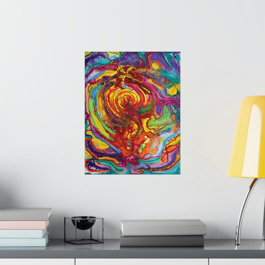 A Colorful Journey through the Solar System on the Poster - Poster - JumpingDots