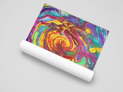 A Colorful Journey through the Solar System on the Poster - Poster - JumpingDots