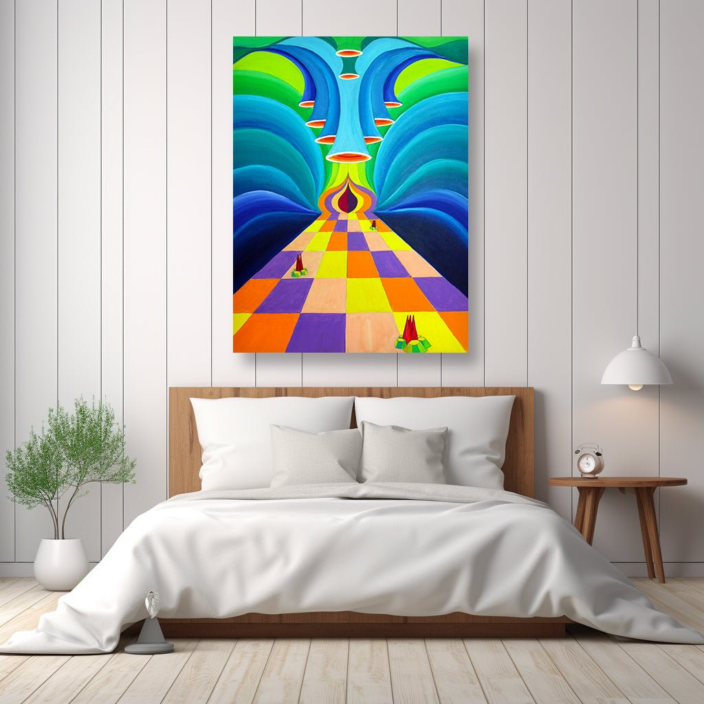 Genesis Path- A Mystical Journey Painting on Canvas - Canvas - JumpingDots