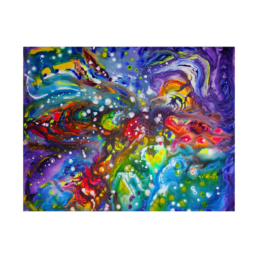 Colorful Starburst Art on the Poster - Poster - JumpingDots