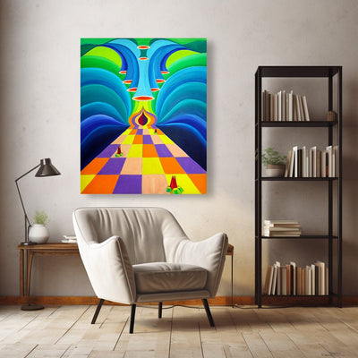 Genesis Path- A Mystical Journey Painting on Canvas - Canvas - JumpingDots