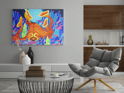 Mysterious Encounter with an Alien on the Poster - Poster - JumpingDots