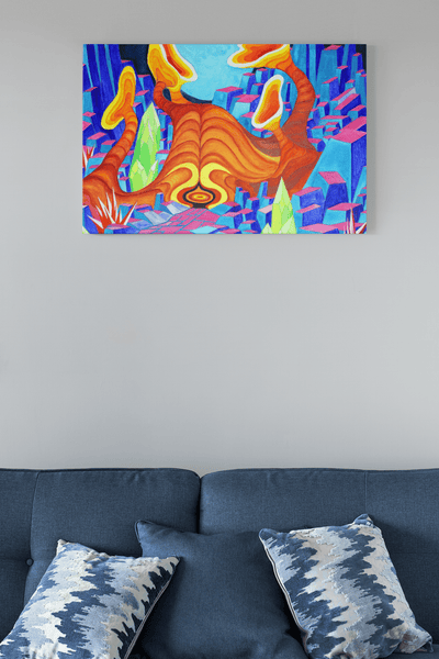 Mysterious Encounter with an Alien on the Poster - Poster - JumpingDots