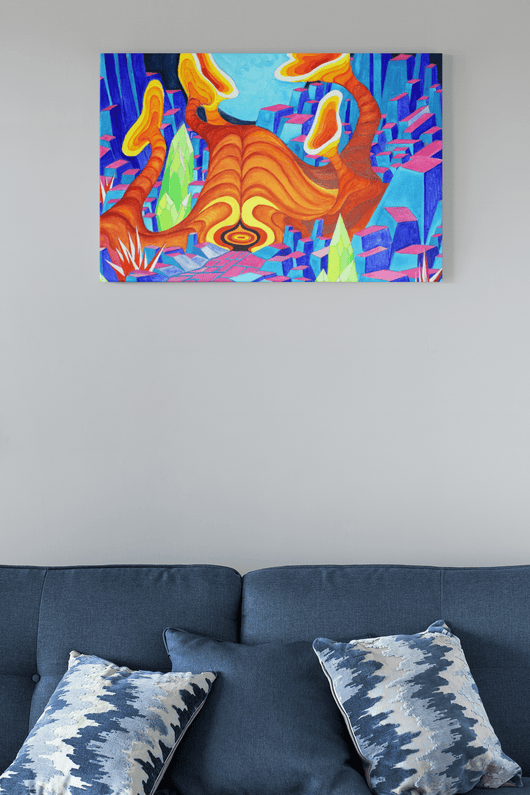 Mysterious Encounter with an Alien on the Poster - Poster - JumpingDots