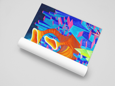 Mysterious Encounter with an Alien on the Poster - Poster - JumpingDots