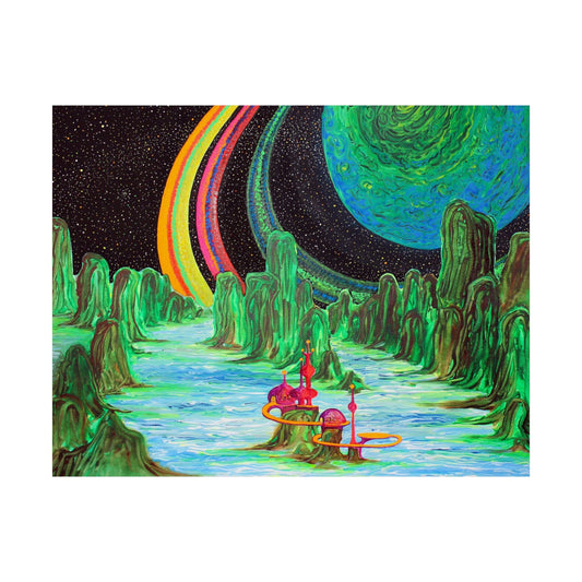 Modern Saturn's Metropolis on the Poster - Poster - JumpingDots