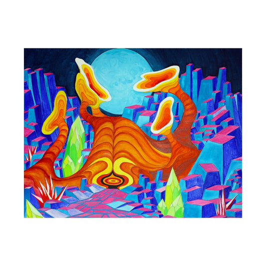 Mysterious Encounter with an Alien on the Poster - Poster - JumpingDots