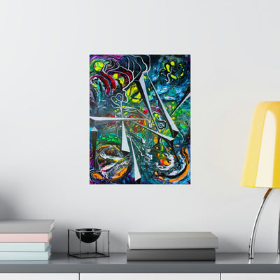 Life Spindles- A Sacred Geometry Masterpiece on the Poster - Poster - JumpingDots