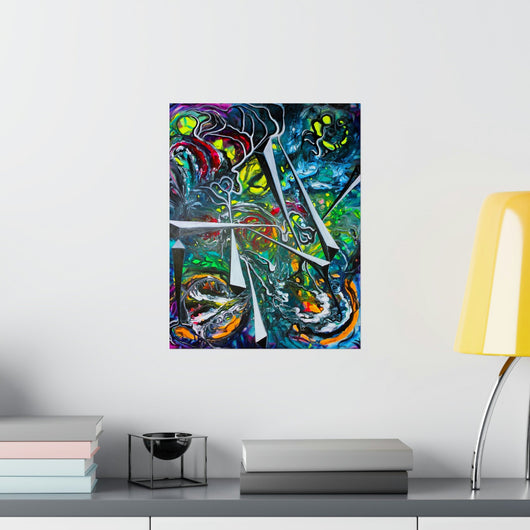 Life Spindles- A Sacred Geometry Masterpiece on the Poster - Poster - JumpingDots