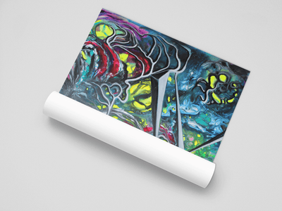 Life Spindles- A Sacred Geometry Masterpiece on the Poster - Poster - JumpingDots
