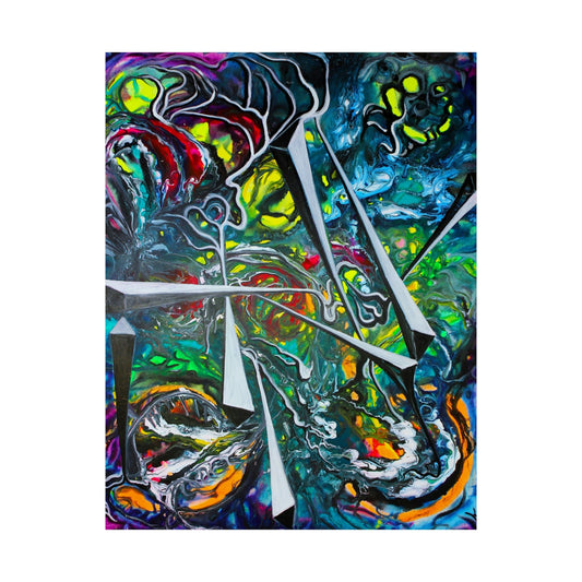 Life Spindles- A Sacred Geometry Masterpiece on the Poster - Poster - JumpingDots