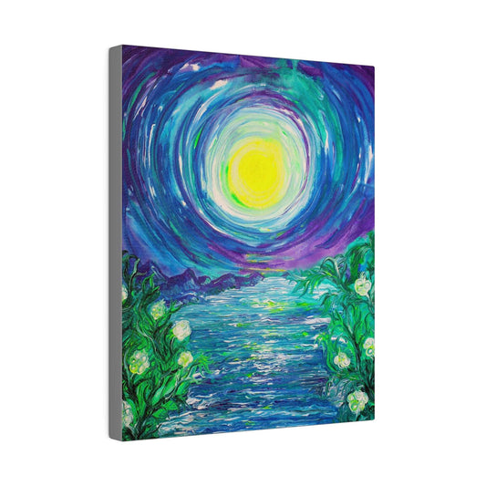 Enchanted Fairies Under Moonlight Painting on Canvas - Canvas - JumpingDots