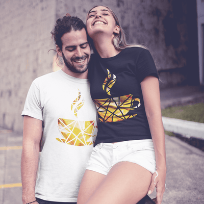 Geometric Cup of Coffee T-Shirt - T-Shirt - JumpingDots