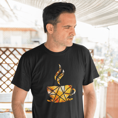 Geometric Cup of Coffee T-Shirt - T-Shirt - JumpingDots