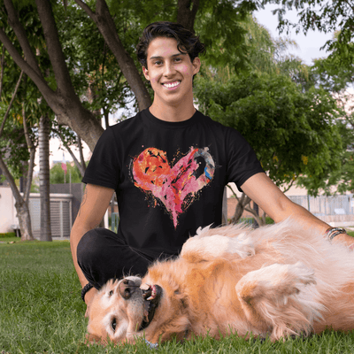 Abstract Heart Art Shirt - T-Shirt - JumpingDots
