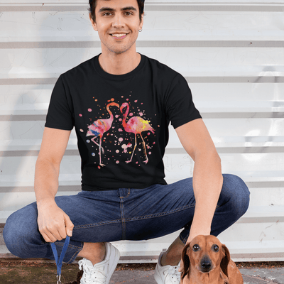 Flamingo Love Shirt - T-Shirt - JumpingDots