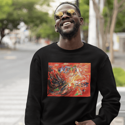 My Child World Abstract Painting Unisex Sweatshirt - Sweatshirt - JumpingDots