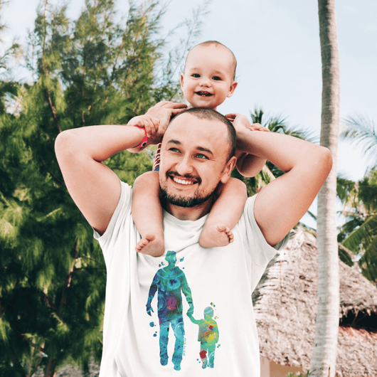 Heartwarming Father and Child T-Shirt - T-Shirt - JumpingDots
