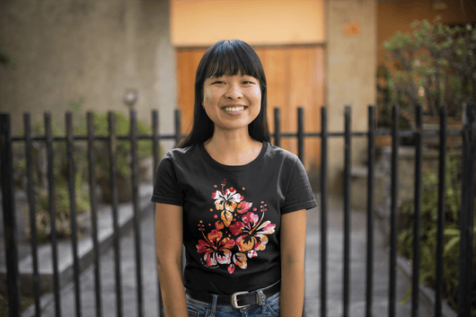 Hibiscus Flowers T-Shirt - T-Shirt - JumpingDots