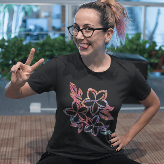 Plumeria Flowers Shirt - T-Shirt - JumpingDots