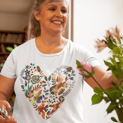 Vintage Floral Shirt - T-Shirt - JumpingDots