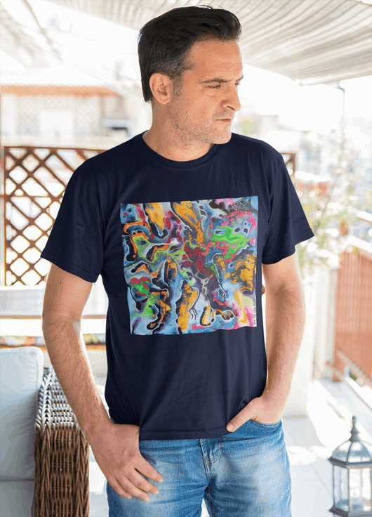 Abstract Non-Figurative Art T-Shirt - T-Shirt - JumpingDots