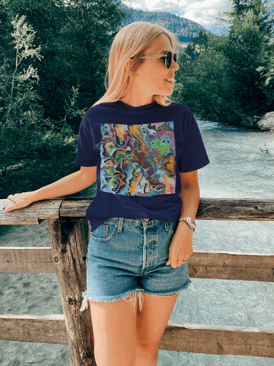 Abstract Non-Figurative Art T-Shirt - T-Shirt - JumpingDots