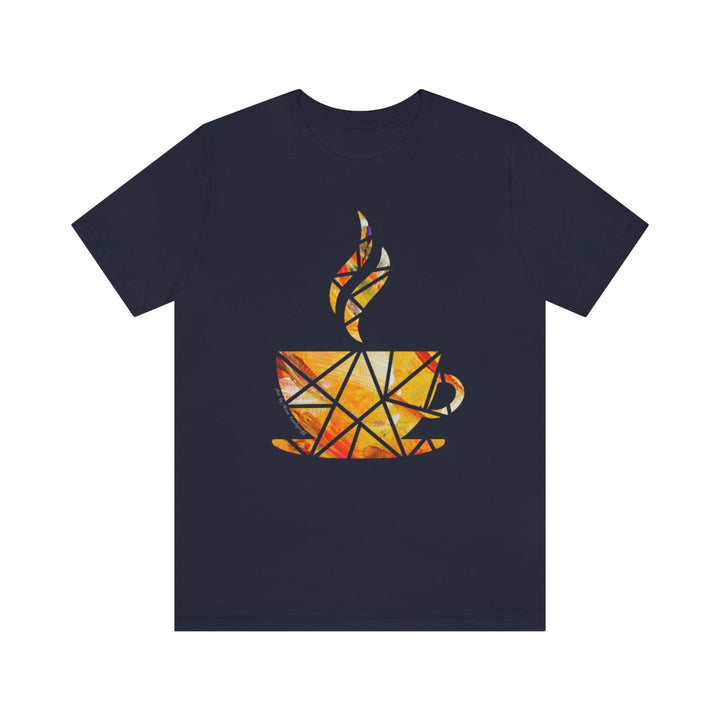 Geometric Cup of Coffee T-Shirt - T-Shirt - JumpingDots