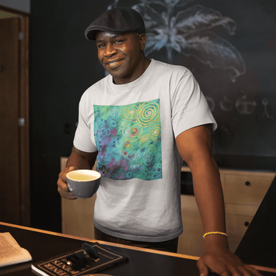 Thought Spirals Art T-Shirt - T-Shirt - JumpingDots