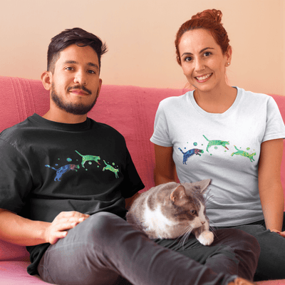 Jumping Cats T-Shirt - T-Shirt - JumpingDots
