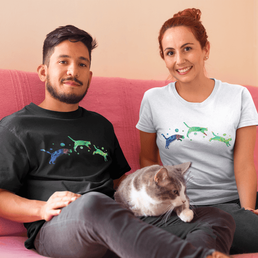 Jumping Cats T-Shirt - T-Shirt - JumpingDots