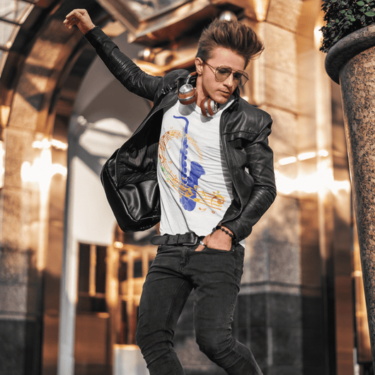 Saxophone Musical Instrument T-Shirt - T-Shirt - JumpingDots