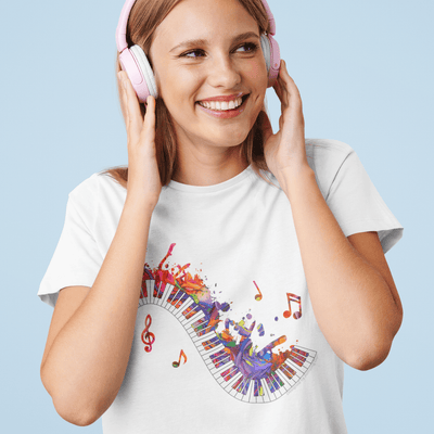 Piano Keys T-Shirt - T-Shirt - JumpingDots