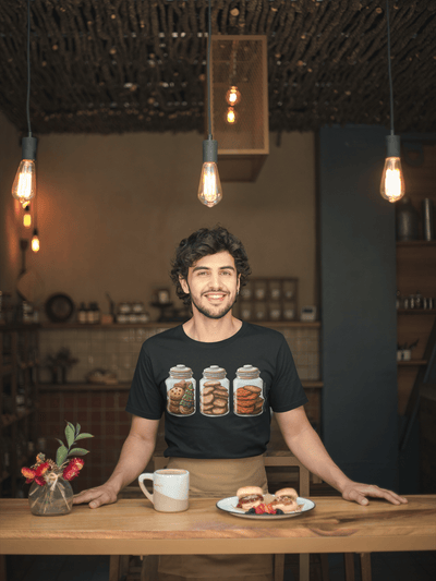 Cute Christmas Cookie In A Jar T-Shirt - T-Shirt - JumpingDots