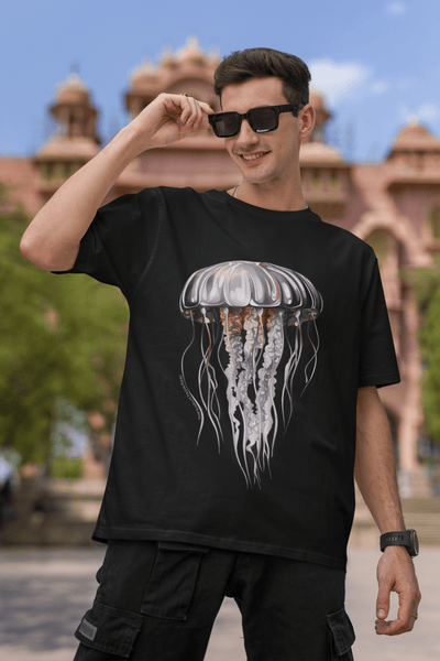 Metallic Jellyfish T-Shirt - T-Shirt - JumpingDots