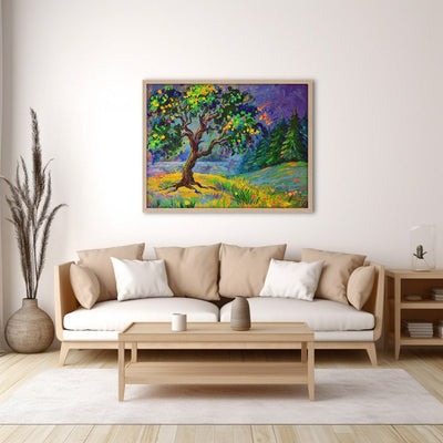 Bright And Colorful Magical Tree On Canvas - Canvas - JumpingDots