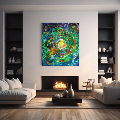 Spiritual Abstract Artwork On Canvas - Canvas - JumpingDots
