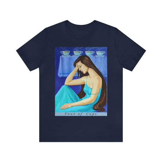 Four Of Cups Tarot T-Shirt - T-Shirt - JumpingDots