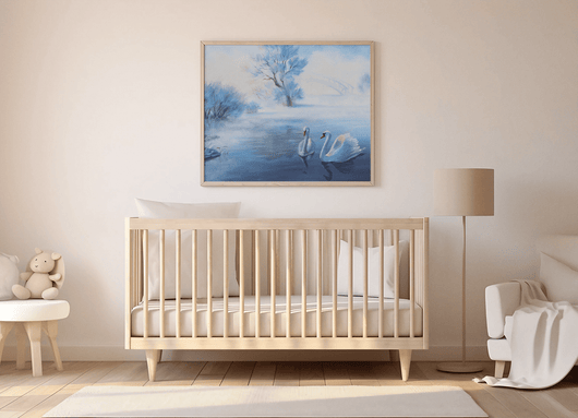 Swans on the Poster - Poster - JumpingDots