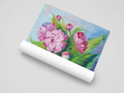 Flowers on the Poster - Poster - JumpingDots