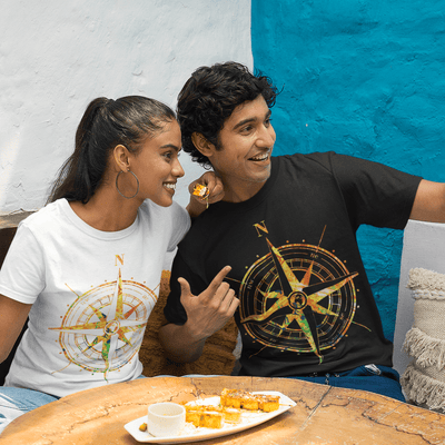 Travel Compass T-Shirt - T-Shirt - JumpingDots