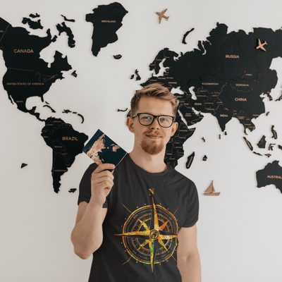 Travel Compass T-Shirt - T-Shirt - JumpingDots