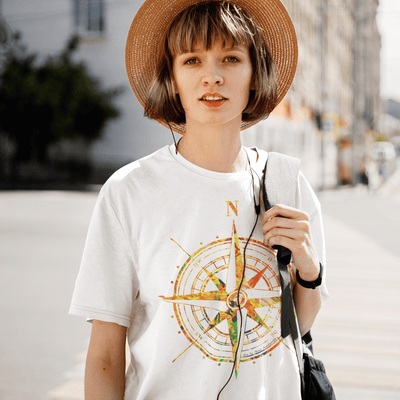 Travel Compass T-Shirt - T-Shirt - JumpingDots