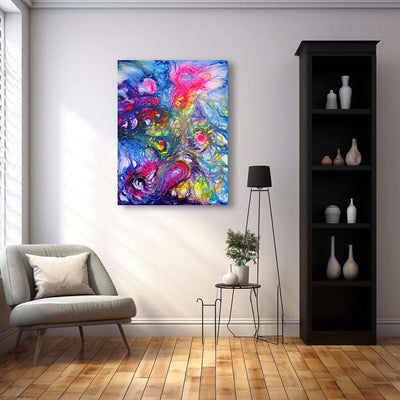 Ethereal Burst of Soul Energy Abstract Art on Canvas - Canvas - JumpingDots