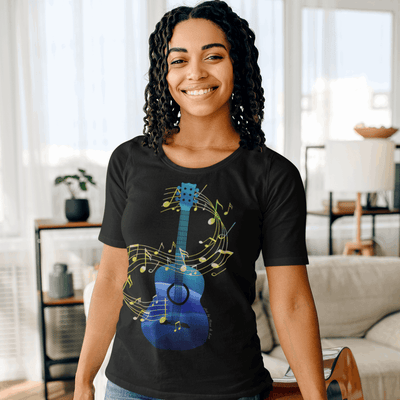 Acoustic Guitar T-Shirt - T-Shirt - JumpingDots