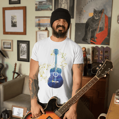 Acoustic Guitar T-Shirt - T-Shirt - JumpingDots